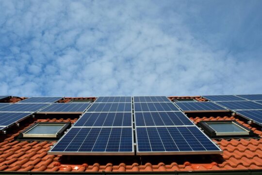 solar system, roof, power generation, solar power, solar cells, energy, electricity, house, solar energy, solar panel, energy transition, blue, renewable, housetop, technology, environmentally friendly, electricity generation, heaven, nature, clouds, sun, roof tiles, roof panels