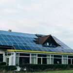 a house with solar panels on the roof